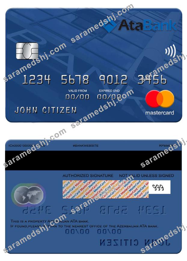 Azerbaijan ATA bank mastercard